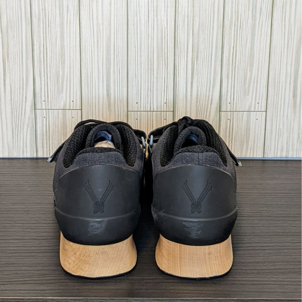 NWOB Velaasa Strake Olympic Weightlifting Shoe in Black Unisex M's15 W's 16.5 - Picture 6 of 7